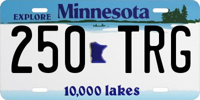 MN license plate 250TRG