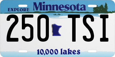 MN license plate 250TSI