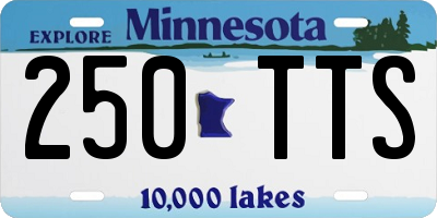 MN license plate 250TTS