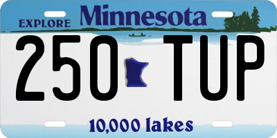 MN license plate 250TUP