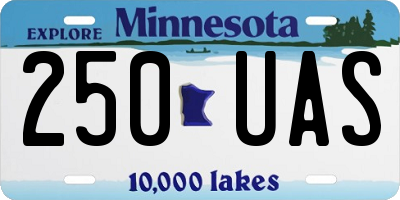 MN license plate 250UAS