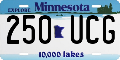 MN license plate 250UCG