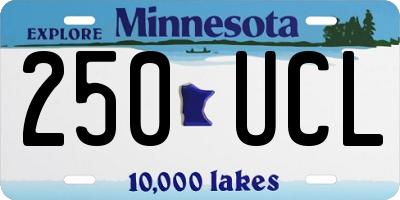 MN license plate 250UCL