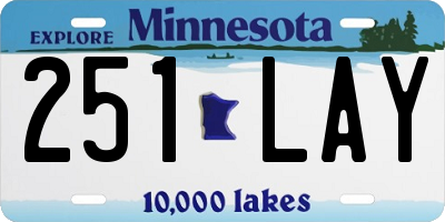 MN license plate 251LAY