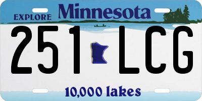 MN license plate 251LCG