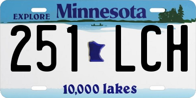 MN license plate 251LCH