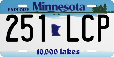 MN license plate 251LCP