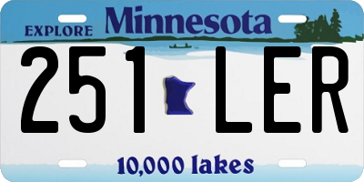 MN license plate 251LER