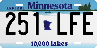 MN license plate 251LFE
