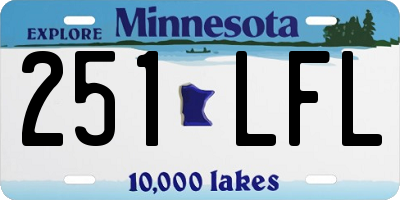 MN license plate 251LFL