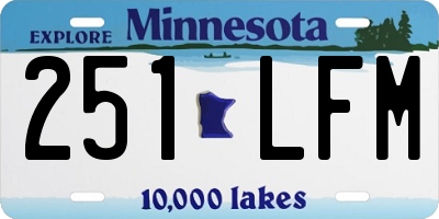 MN license plate 251LFM
