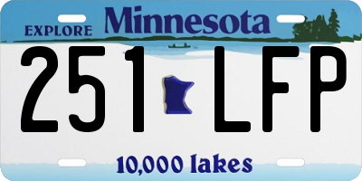 MN license plate 251LFP