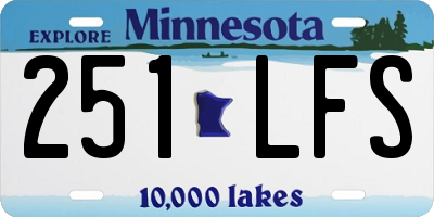 MN license plate 251LFS