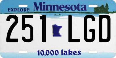 MN license plate 251LGD