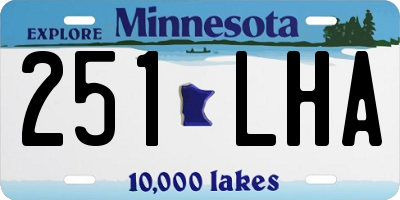 MN license plate 251LHA