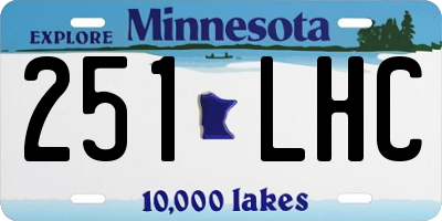 MN license plate 251LHC
