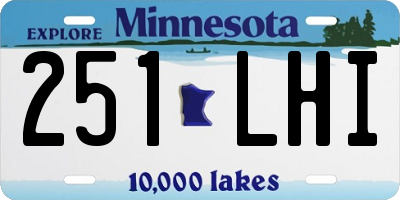 MN license plate 251LHI