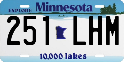 MN license plate 251LHM