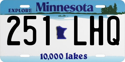 MN license plate 251LHQ