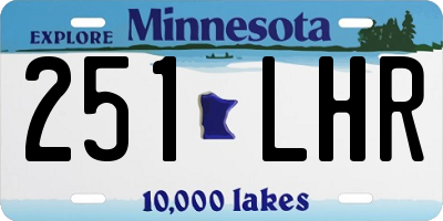 MN license plate 251LHR