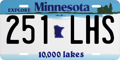 MN license plate 251LHS