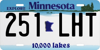 MN license plate 251LHT