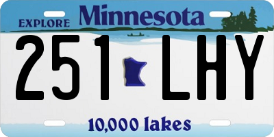 MN license plate 251LHY