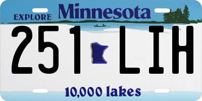 MN license plate 251LIH