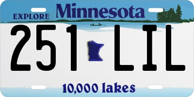 MN license plate 251LIL