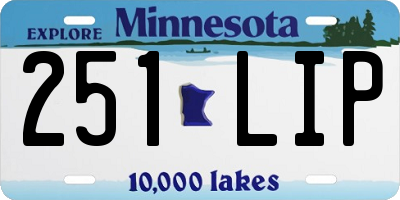 MN license plate 251LIP
