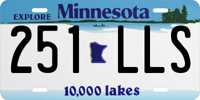 MN license plate 251LLS