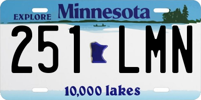 MN license plate 251LMN