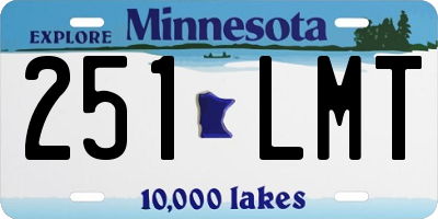 MN license plate 251LMT