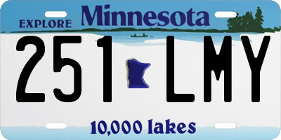 MN license plate 251LMY