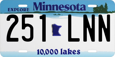 MN license plate 251LNN