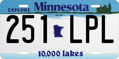 MN license plate 251LPL