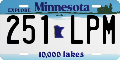 MN license plate 251LPM