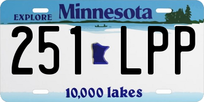 MN license plate 251LPP