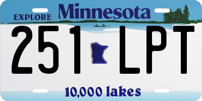 MN license plate 251LPT