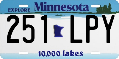 MN license plate 251LPY