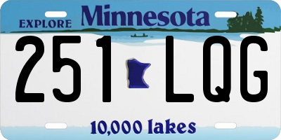 MN license plate 251LQG