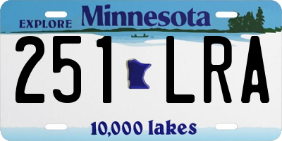 MN license plate 251LRA