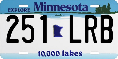 MN license plate 251LRB
