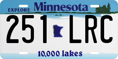 MN license plate 251LRC