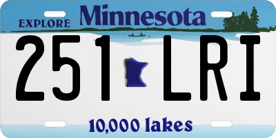 MN license plate 251LRI