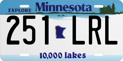 MN license plate 251LRL