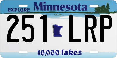MN license plate 251LRP
