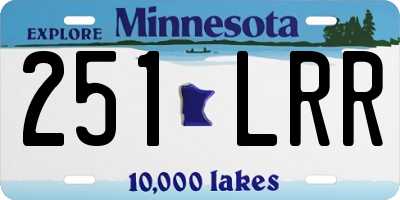 MN license plate 251LRR