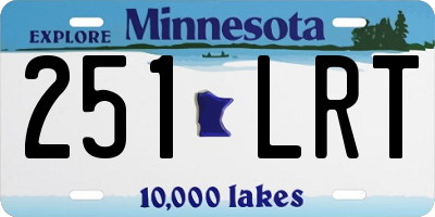 MN license plate 251LRT