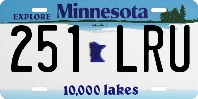 MN license plate 251LRU